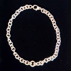 Judith RIPKA Heavy  Sterling Silver Necklace.